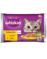 WHISKAS Senior paketėlis 85g Drobiowa Uczta drėgnas ėdalas vyresnio amžiaus katėms su: vištiena, kalakutiena