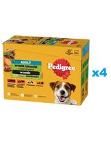 PEDIGREE Adult Choice of flavours with vegetables in sauce sachet 48x100g drėgnas ėdalas suaugusiems šunims su vištiena, jautiena, kalakutiena, ėriena