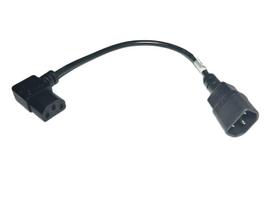MicroConnect Power adapter C13 C14 angled  0.3m IEC 320 C13 - IEC320 C14