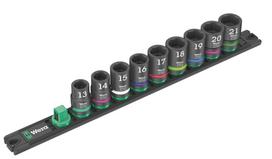 Galvučių komplektas Wera Socket Rail C Impaktor 1; 1/2''; 9 vnt.