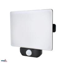Prožektorius, LED, juodas, 50 W, 4000 K, 4500 lm, IP65, IK06, PIR sensorius, LFX, Bemko, C65-LFX-050BL-4K-PIR