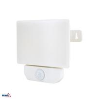 Prožektorius, LED, baltas, 20 W, 4000 K, 1800 lm, IP65, IK06, PIR sensorius, LFX, Bemko, C65-LFX-020WH-4K-PIR