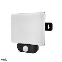 Prožektorius, LED, juodas, 30 W, 4000 K, 2700 lm, IP65, IK06, PIR sensorius, LFX, Bemko, C65-LFX-030BL-4K-PIR