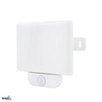 Prožektorius, LED, baltas, 50 W, 4000 K, 4500 lm, IP65, IK06, PIR sensorius,LFX, Bemko, C65-LFX-050WH-4K-PIR