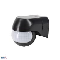 Judesio jutiklis, juodas, sieninis, 800/400 W, 12m, PIR, IP44, Bemko, B50-SES12BL-A