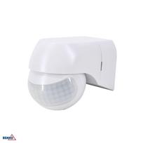 Judesio jutiklis, baltas, sieninis, 800/400 W, 12m, PIR, IP44, Bemko, B50-SES12WH-A