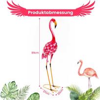 Promotions Sodo skulptūra, Flamingo dekoracijų rinkinys, 20x27x89 cm, Rožinė