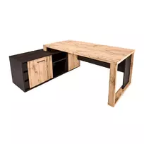 Alto kampinis kairinis vadovo darbo stalas MG-ST-60K