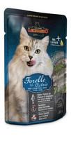 Leonardo Trout & catnip kačių konservai su upėtakiais ir kačių mėtų 85 g × 1 vnt