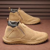 Clearance men's shoes spring new construction site wear-resistant and non-slip bag head tooling shoes versatile one-pedal lazy labor insurance shoes 39 chaki