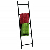 Rankšluosčių kabykla-kopėčios, juodo plieno - aukšta 170cm.