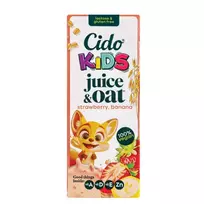 Avižų gėrimas su bananų ir braškių tyre CIDO KIDS JUICE & OAT, 200 ml