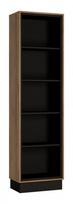 Pastatoma lentyna Wojcik Meble Brolo BROR02, juoda/ruda