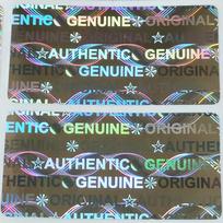 100pcs 30x15mm Hologram Security Seal GENUINE AUTHENTIC ORIGINAL Label Sticker VOID Left If Tampered Holographic Impossible to Copy