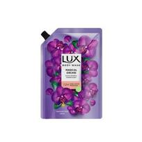 LUX, Juodųjų orchidėjų ir kadagių aliejaus kūno prausiklis, Papildymo pakuotė, 400 ml, Minkštai ir švytinčiai odai, Ilgai išliekantis aromatas, Be parabenų, Moterims