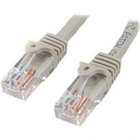 Startech 0.5M GRAY CAT5E PATCH CABLE SNAGLESS ETHERNET CABLE - UTP 45PAT50CMGR