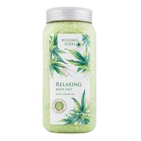 Raminanti vonios druska su žolelėmis ir kanapių sėklų aliejumi (900 g)