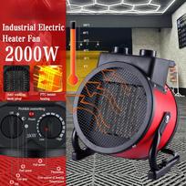 3000W Pramoninis elektrinis šildytuvas ventiliatorius nešiojamas erdvės šildytuvas šiltas dirbtuvės garažas oro ventiliatorius komercinis pūstuvas grindys cirkuliuojantis karšto oro pūstuvas