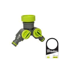 Čiaupo adapteris 1" - 3/4" su vožtuvais Bradas LIME LINE