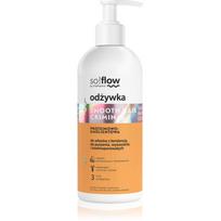 so!flow Frizzy and Dry Hair Protein-Emollient Conditioner glotninamasis kondicionierius linkusiems šiauštis plaukams 300 ml