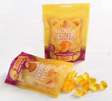 Guminukai BROLIAI LOKIAI, pasiflorų skonio, su medumi, 100 g