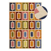 Rankų darbo iš vilnos kilimas 80x150 cm Retro Blocks – Flair Rugs