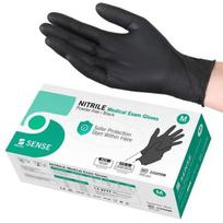 Nitrilinės pirštinės Selefa Nitrile Medical Exam Gloves Powder-Free Black M, 200vnt.