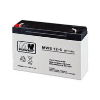 MWPower akumuliatorius MWS 6V 12Ah F1(187) AGM, 5 metai