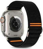 Juoda apyrankė Apple Watch 8 / 9 / 10 / 11 / SE / ULTRA (44 / 45 / 46 / 49 MM) "Tech-Protect Nylon Slip"