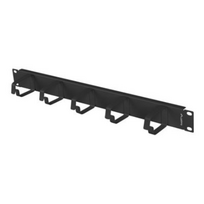Kita tinklo įranga Lanberg 19" Cable Management 5 Rings, Type B, 1U  AK-1701-B  Black