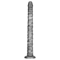 Lovetoy King Sized - didelis vibratorius - 40,5 cm - pilkas