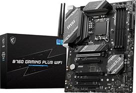 MSI B760 GAMING PLUS WIFI ATX Mainboard, Socket 1700, M.2/WIFI/BT/DP/HDMI/USB-C