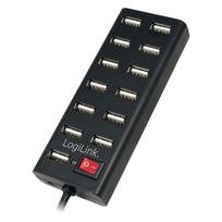Logilink USB 2.0 hub, 13-port, with on/off switch