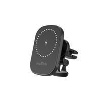 Telefono laikiklis Maxlife car holder for air vent MXCH-16 magnetic with wireless charging black 15W