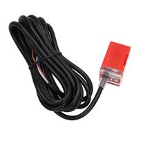Indukcinis jutiklis LMF4-3005NC NPN NO/NC 5mm 6÷36V DC 200mA stačiakampis 17x17mm 28.9mm su 2mb kabeliu Yumo