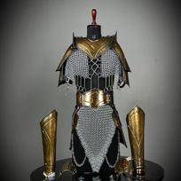 Viduramžių riterio šarvų kostiumas Drąsi ponia Cosplay šarvai Sca Larp šarvai Fantazijos šarvai Geriausia dovana jai