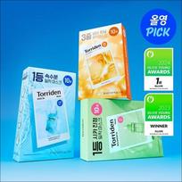 torriden Veido kaukė 10 vnt. (4 tipai - Drėkinimas/Raminimas/Šviesinimas/Porų mažinimas) 10pcs, Hydration (Blue)