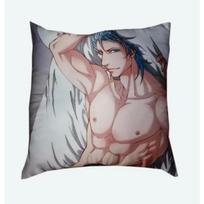 Anime Manga Bleach Grimmjow Jaegerjaquez Peach Skin Polyester Cushion Cover Anime Figure  Manga 30x30cm smėlis