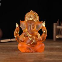 Skaidri Lordo Ganešos Statulėlė Dramblys Hindu Skulptūrėlės Budos Ornamentas mėlyna