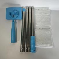 1pc Multi-Surface Dust Collector Skirt Board Cleaner Tool Dry Wet Use with Cleaning Cloth/Napkins, Ergonomic Handle for Window Tracks, Baseboards 1pc