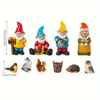 10 vnt./rinkinys Mini Sodo Dekoracija Dervos Amatai Kalėdinės Dovanos Gimtadienio Dovanos Nykštukų Gyvūnų Figūrėlės Ornamentai 10pcs a box