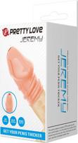 Penio mova Lybaile Pretty Love Jeremy Penis Thicker, smėlio spalvos