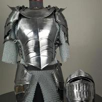 Riterio šarvų kostiumas Viduramžių vokiškas pilnas šarvų komplektas Gotikinis XIV amžius Larp Cosplay šarvų kostiumas Dekoracija Geriausia dovana