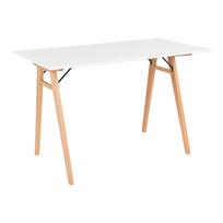 Skandinaviško stiliaus rašomasis stalas | 120 x 75 x 60 cm | Balta