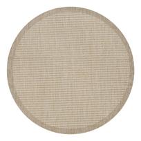Apvalios formos lauko kilimas smėlio spalvos ø 120 cm Giza – Ayyildiz Carpets