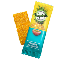 Tropicks Džiovintų ananasų, pasiflorų batonėlis, 20 g
