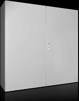 Rittal 1116000 AX Kompaktiškas korpusas 1200x1200x400 mm lakštinio plieno su plokščiu montavimu, dvigubos durys su 3 taškų užrakto sistema 1116 000