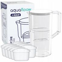 Aquafloow J-Maxi 2,5 l baltas filtravimo ąsotis vandentiekio vandeniui + 10x filtras