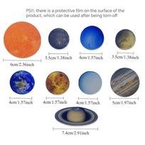 9 vnt. Kūrybingi Planetų Visatos Šaldytuvo Magnetai Mieli Astronominiai Mokymo Priemonės Magnetai Šaldytuvui Po Žinute Dekoratyviniai