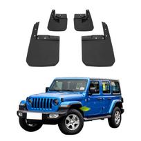 4 vnt. Automobilio purvasaugiai Purvo atvartai Purvo gaudyklės Automobilio purvasaugiai Suderinami su Jeep Wrangler Sahara JL 2019 2020 2021 2022 JP-05 juoda